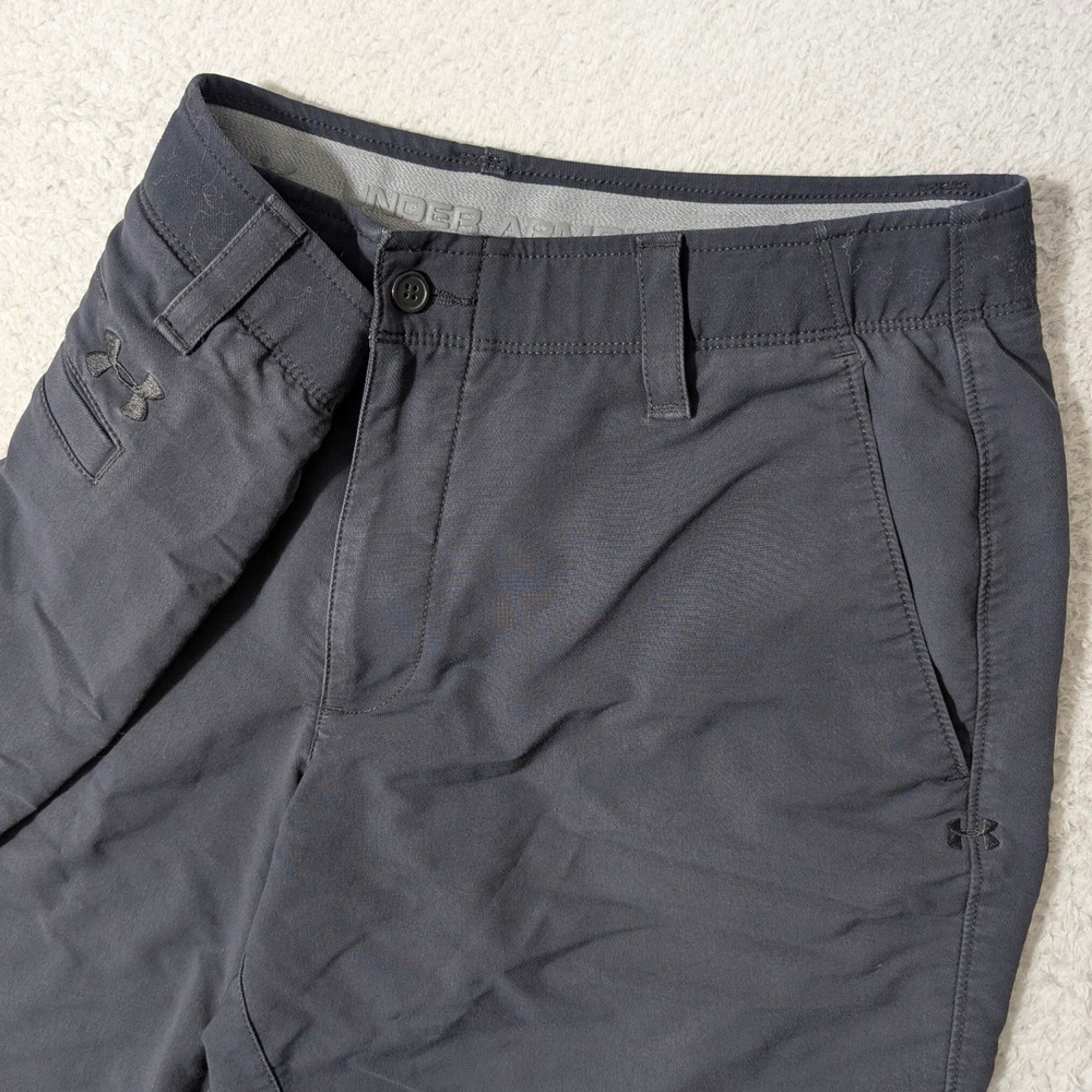 Under Armour Match Play Shorts Mens‎ 34/10 Gray Stretch Golf Performance 1253481